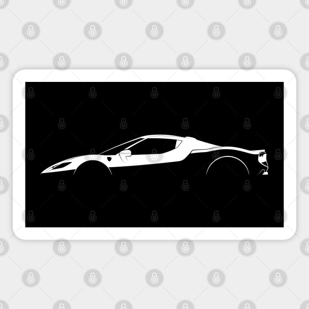 Ferrari 296 GTB Silhouette Magnet by Car-Silhouettes